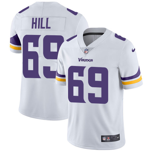 Minnesota Vikings #69 Limited Rashod Hill White Nike NFL Road Men Jersey Vapor Untouchable->minnesota vikings->NFL Jersey